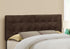 Queen Size Upholstered Bed Headboard - Transitional Brown