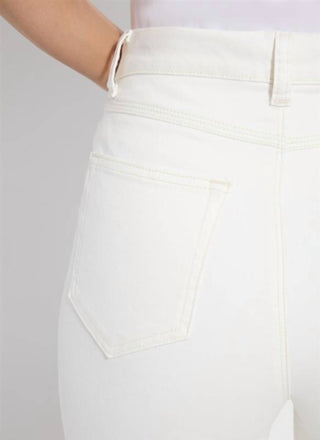 Lysse - Women's Noah High Waist Crop Wide Leg Fringe Jean