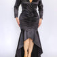 Karen T Design - Deep V Ruched Dress