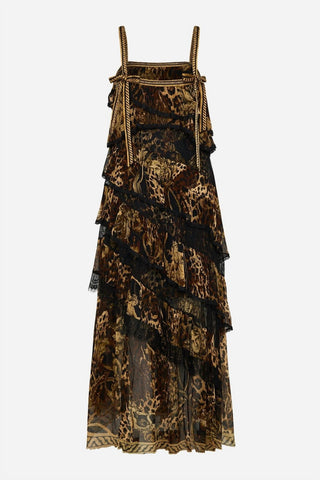 Camilla - Asymmetric Spliced Lace Dress