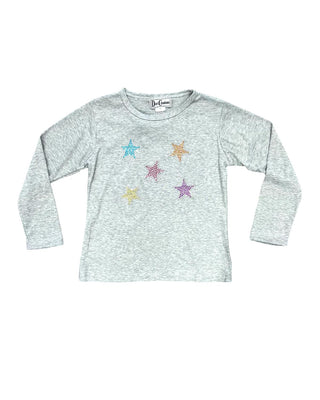 Dori Creations - Girls Multi Stars Long Sleeve Tee