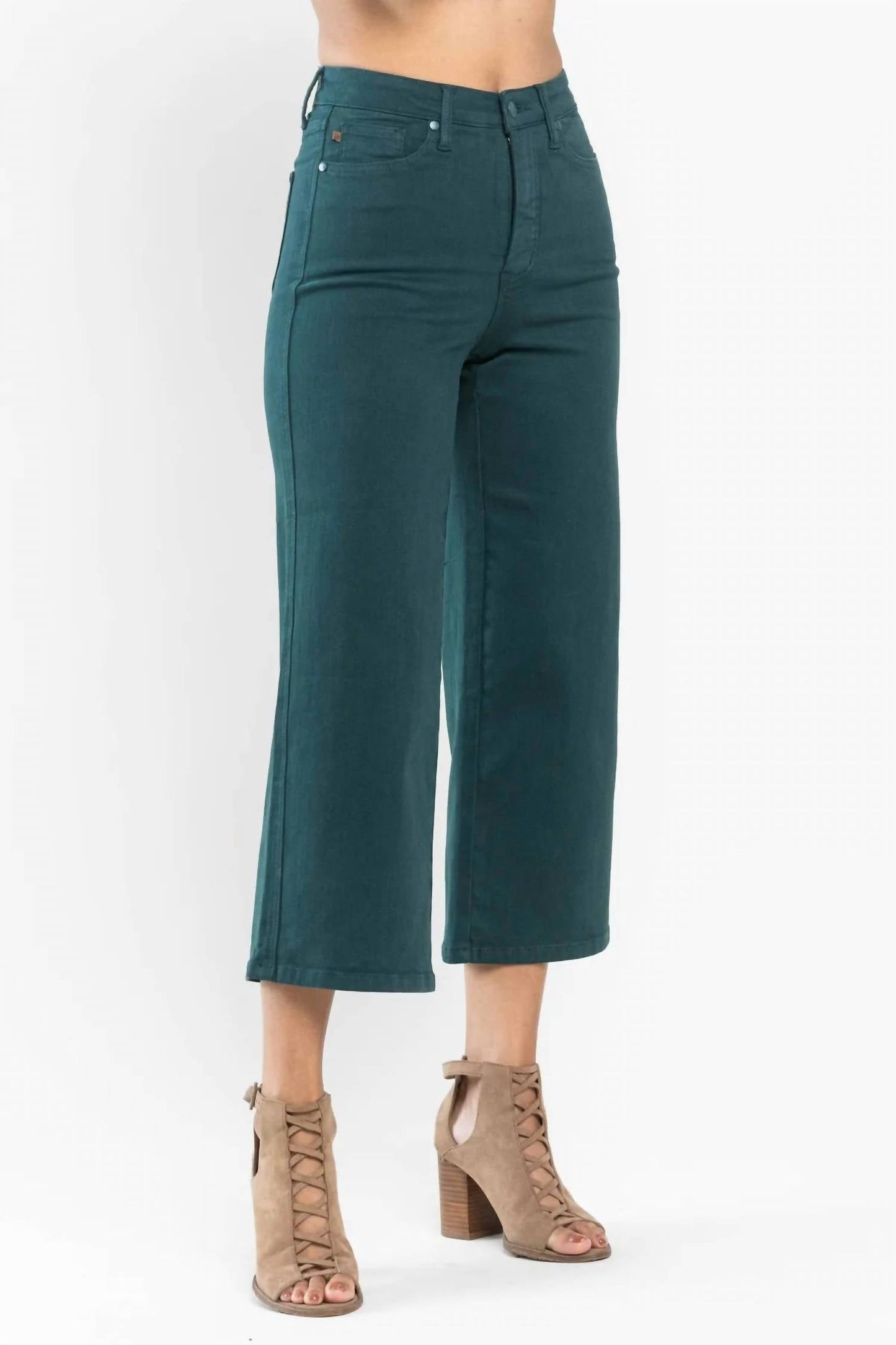 Judy Blue - Cropped Wide Leg Jean