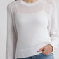 525 America - Margot Cotton Mesh Sweater