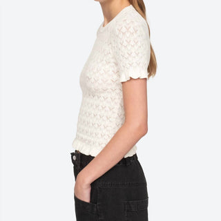 Sea - Rue Fine Knit Short Sleeve Sweater