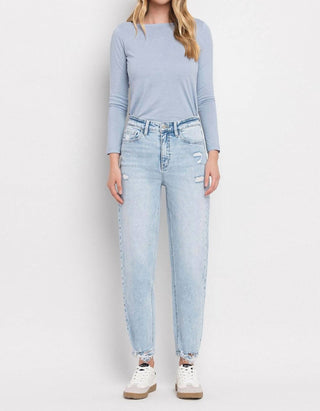 Flying Monkey - Super High Rise Barrel Leg Jeans