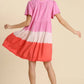 Umgee - Dip Dye Color Block Dress