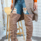 Surelymine - Women's Unmatchable Pointy Slouchy Knee And Thigh High Boots