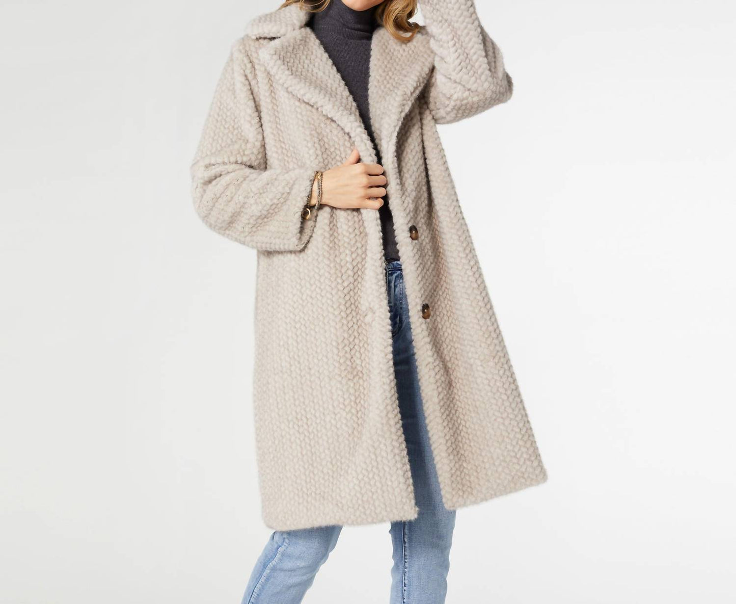 Coco + Carmen - Lenore Faux Fur Coat