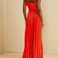 Amur - Losey Ruffle Neck Gown