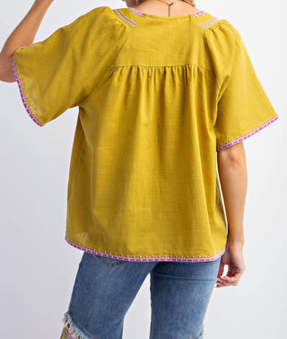 Easel - Boho Top