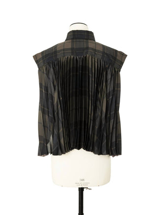 Sacai - Women's Sleeveless Plaid Shirt