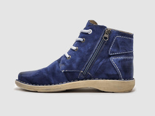 Kcr Group - Women's Old-fashioned Zip-up Leather Boots