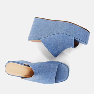 Shu Shop - Women's Ilaria Denim Wedge Sandals