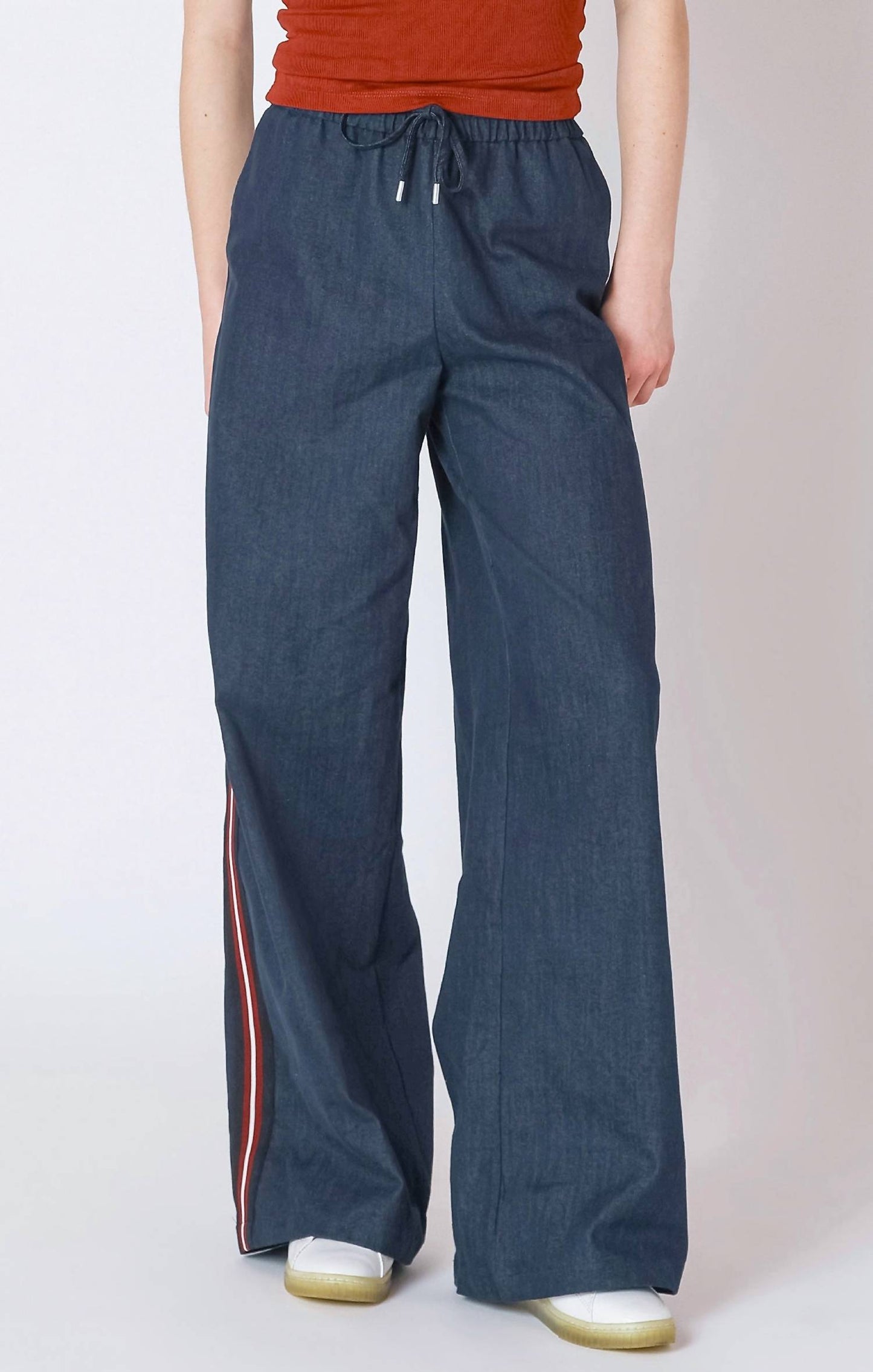 Dex - Side Stripe Wide Leg Pants