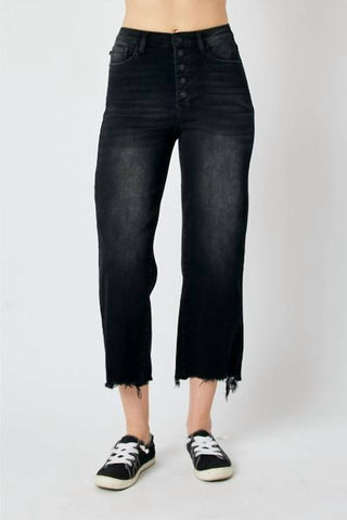 Judy Blue - High Rise Cropped Wide Leg Jean - PLUS