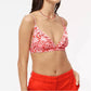 J.Crew - Printed French Bikini Top With Ruffles