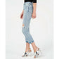 Kendall + Kylie - The Icon Distressed Boyfriend Crop Ripped Jeans
