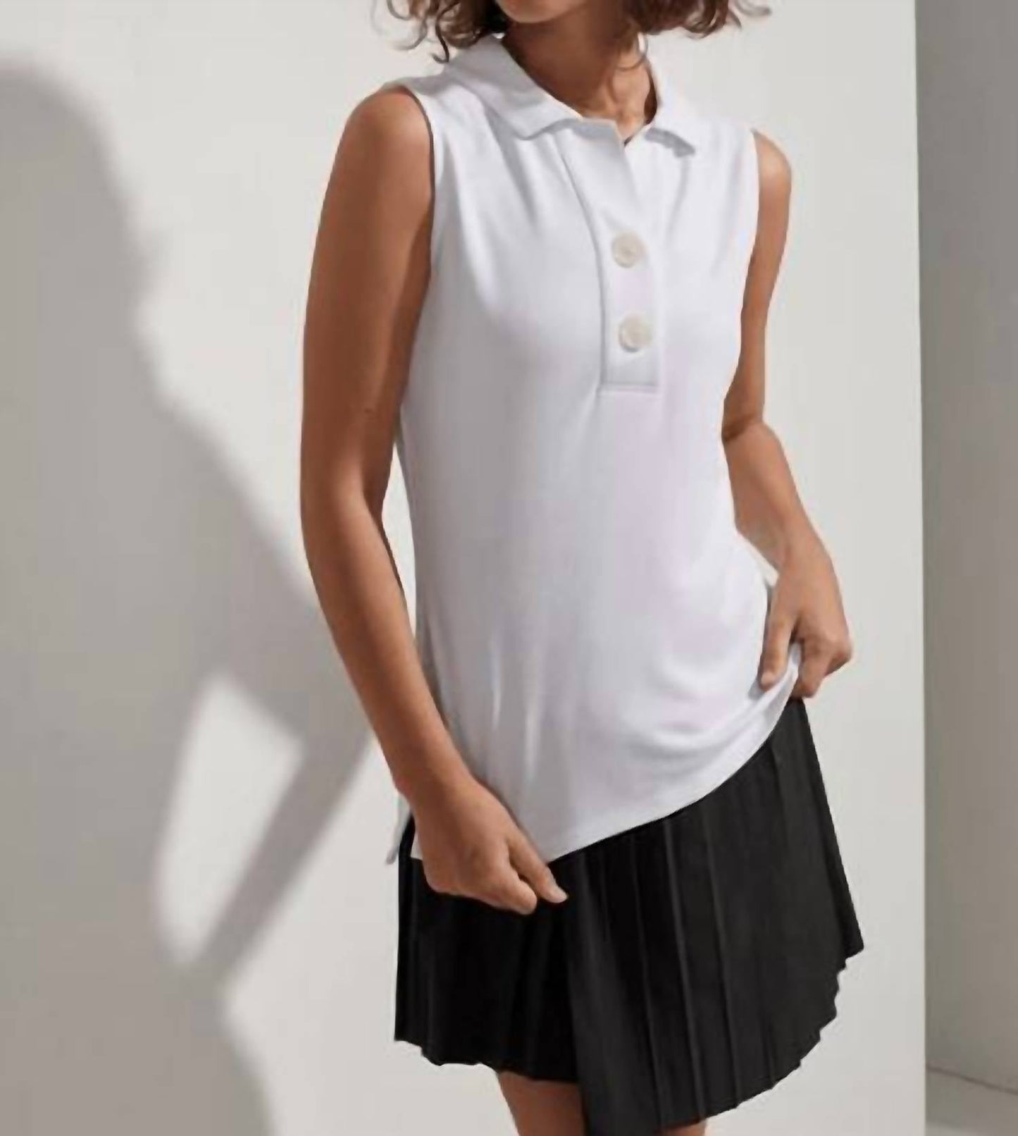 Varley - Caine Sleeveless Polo Top