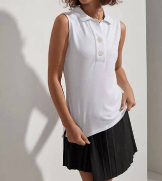 Varley - Caine Sleeveless Polo Top