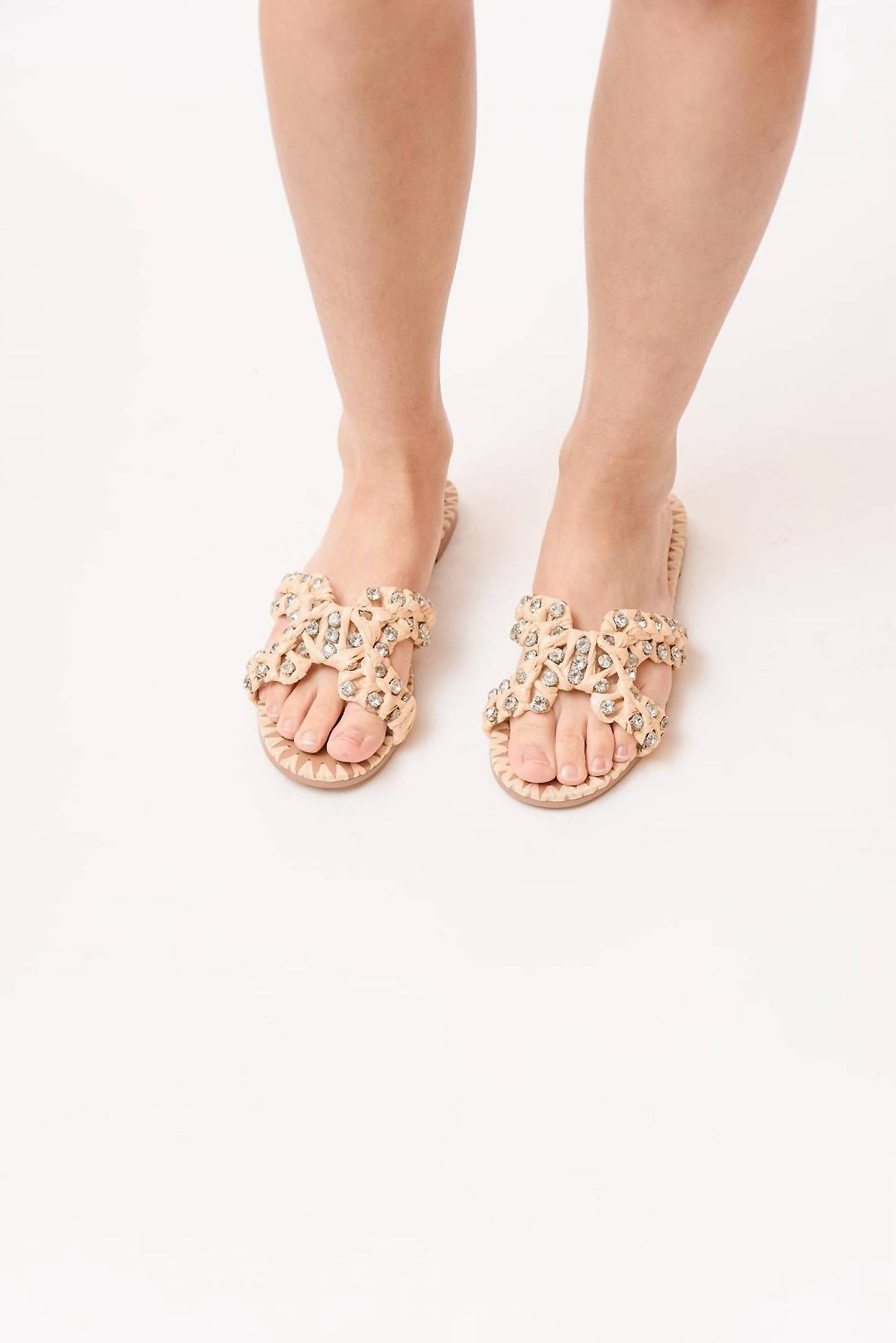 Btb Los Angeles - Women's Laurel Crystal Slide