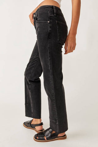 Free People - Risk Taker Mid-rise Straight Jean