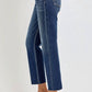 Risen - Tummy Control High Rise Crop Straight Jeans