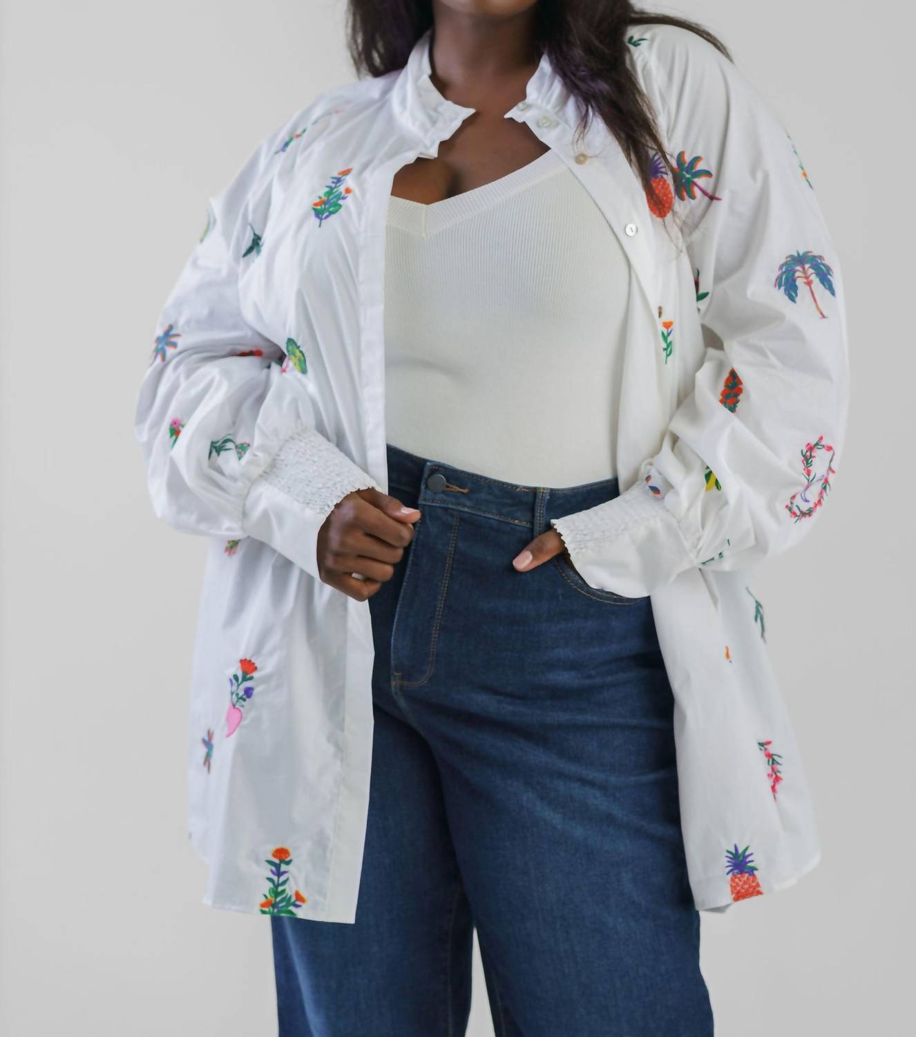 Emily Lovelock - Mona Button Up Shirt - Plus