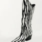 Che By Chelsey - Women's Zebra Texan Boots