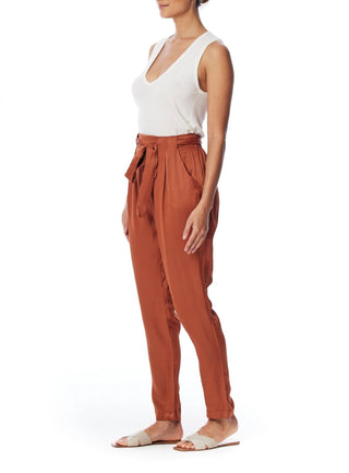 Lblc The Label - Cathy Satin Belted Pants