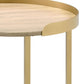 Mithea End Table - Oak / Gold