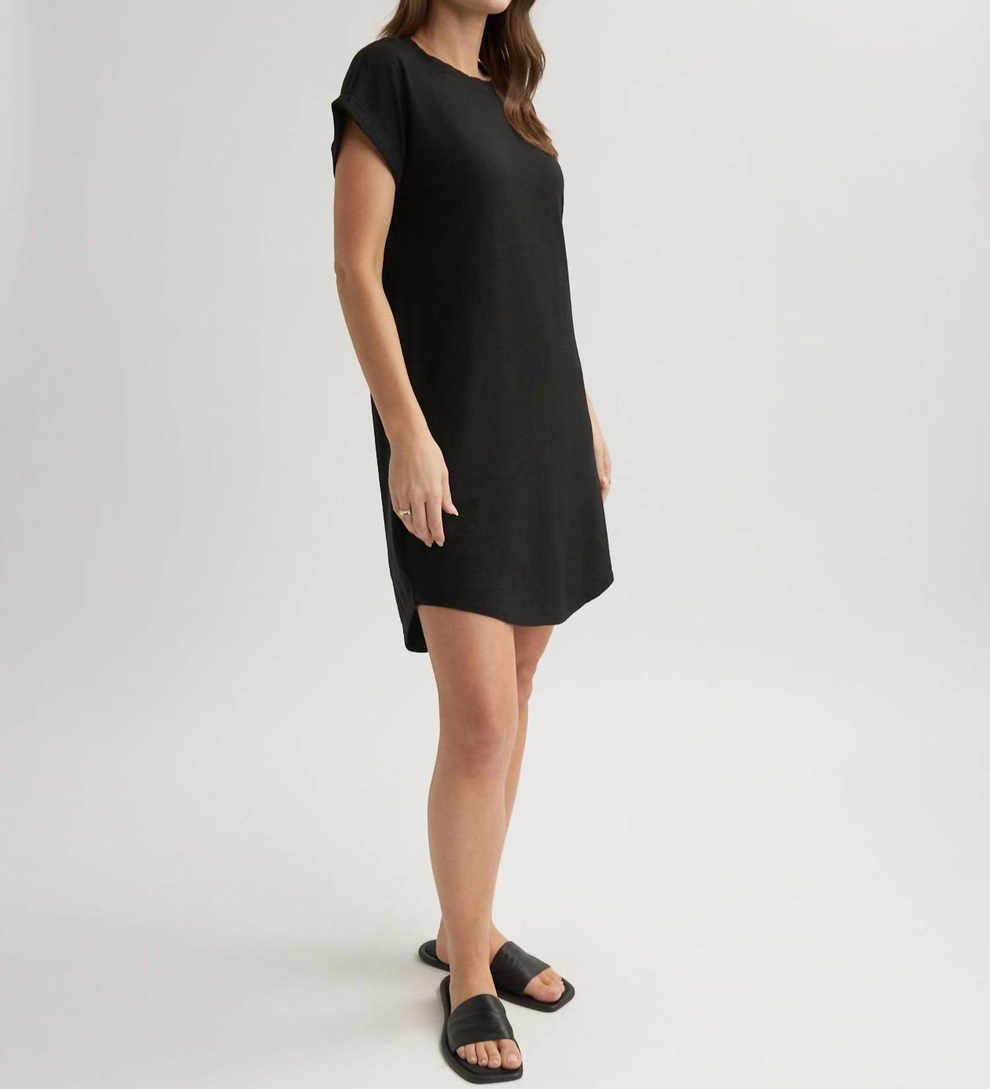 Bella Dahl - Women's Rolled Sleeve T Shirt Dress