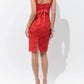 Adelyn Rae - Vonna Embroidered Flower Midi Dress