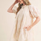 &Merci - Teagan Puff Sleeve Babydoll Mini Dress