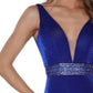 Vienna Prom - Straight Beaded Belt Prom Gown