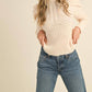 &Merci - Haze Puff Sleeve Cable Knit Sweater