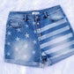 Rubies + Honey - USA Flag Denim Short