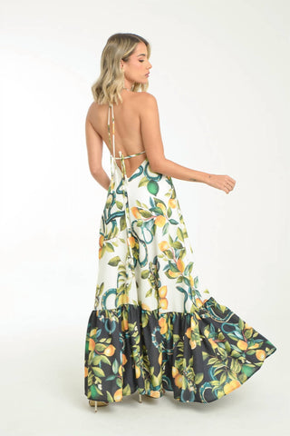 Steffany Milano - Citrus Blossom Maxi Dress