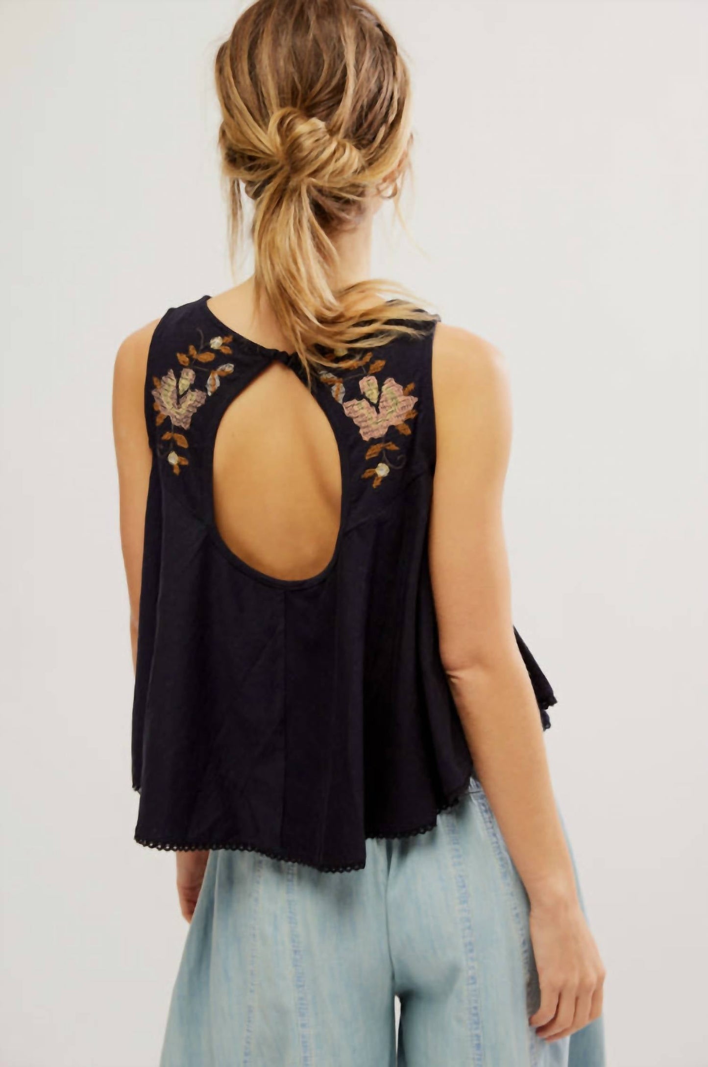 Free People - Fun And Flirty Embroidered Top