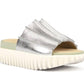 4Ccccees - Women's Waffo Pleat Platform Slides