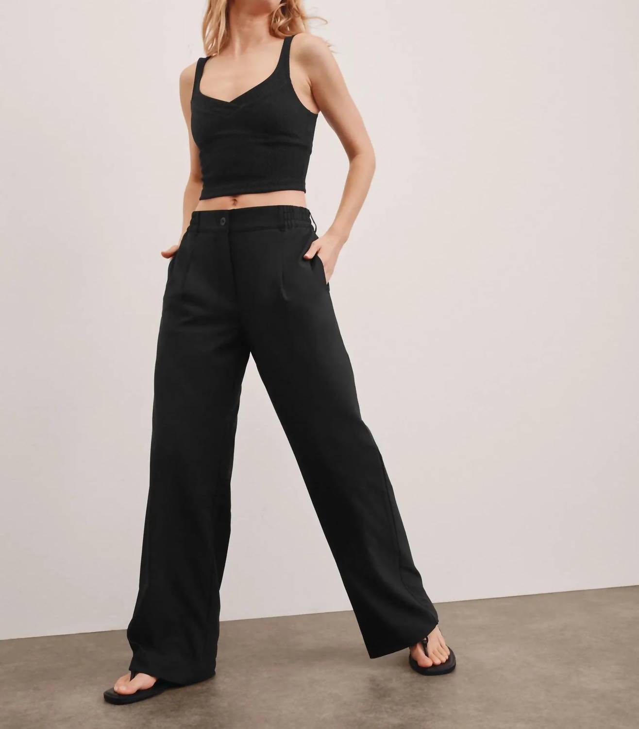 Beyond Yoga - Status Wide Leg Trousers