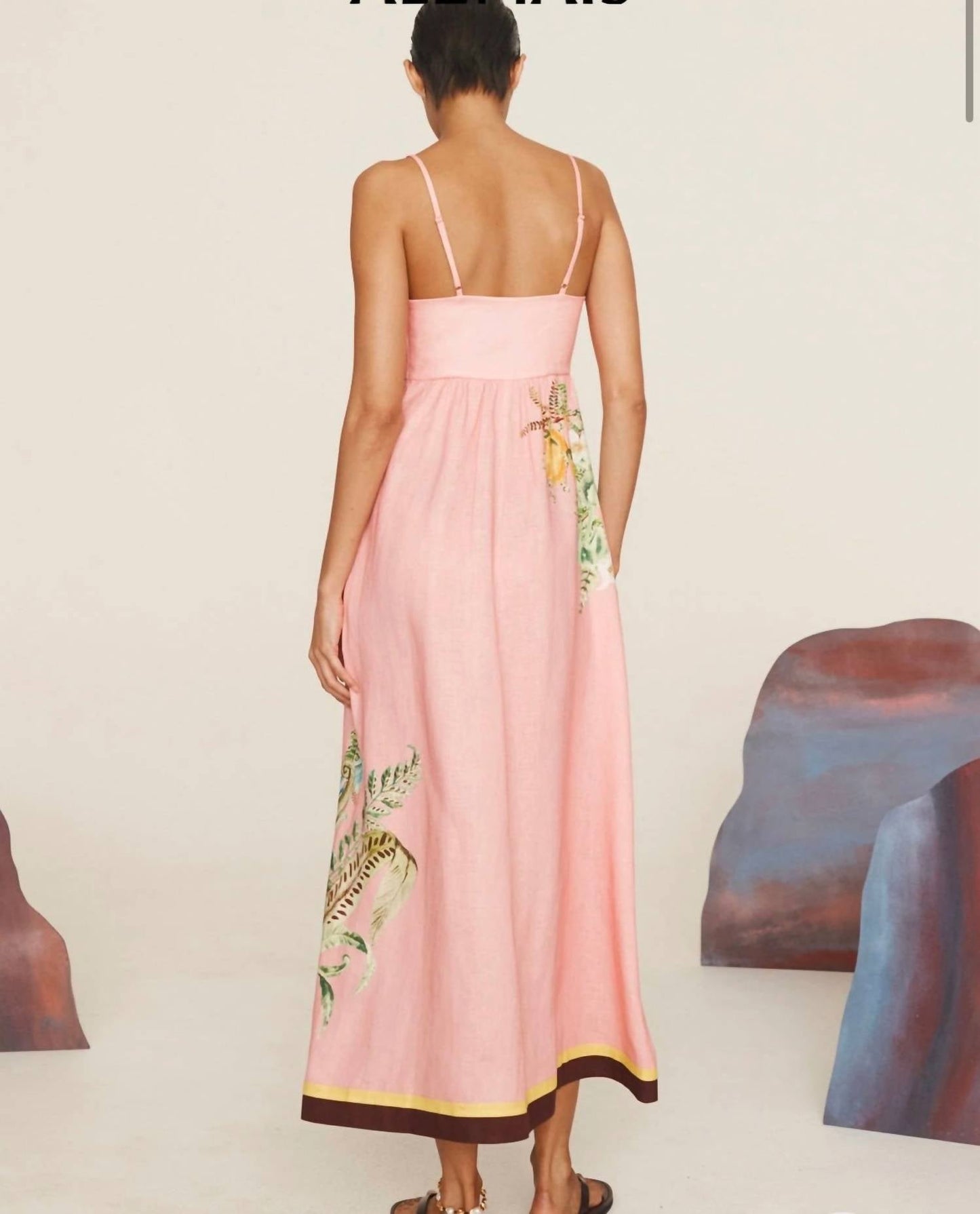 Alemais - Papaya Maxi Sundress