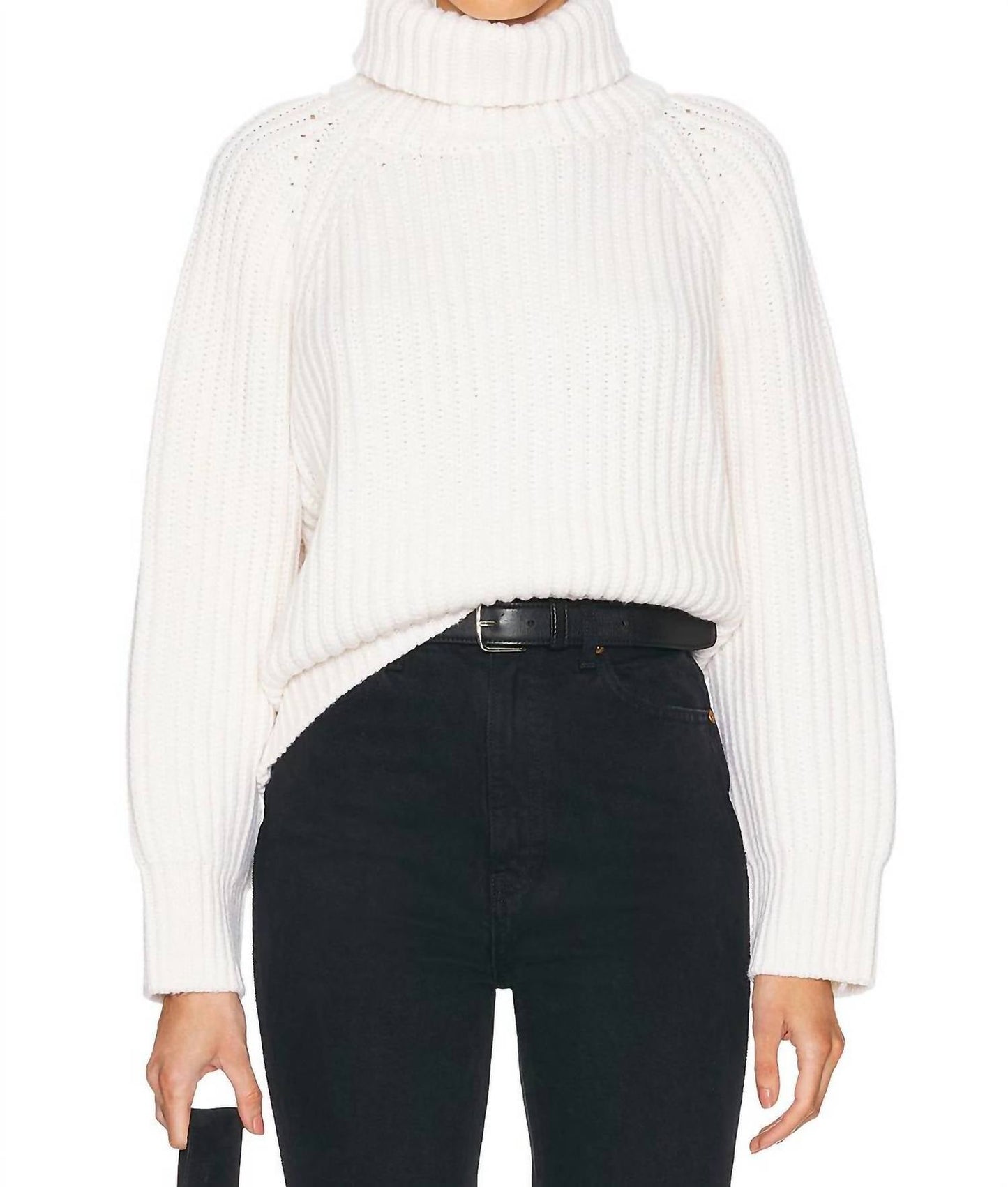 Enza Costa - CHUNKY CASHMERE TURTLENECK SWEATER