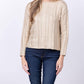 Elliott Lauren - Foiled Cable Sweater