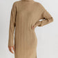 All : Row - Marie Tan Turtleneck Sweater Dress