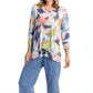 Jess & Jane - Women's Vernet V Neck High Low Tunic Top