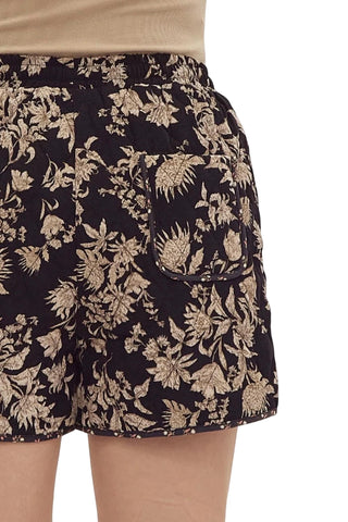 Entro - Maxine Floral Print Quilted Vest & Short Set