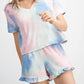 143 Story - Cotton Candy Tie Dye Ruffle Shorts