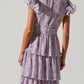 Astr - Emporia Floral Pleated Tiered Midi Dress