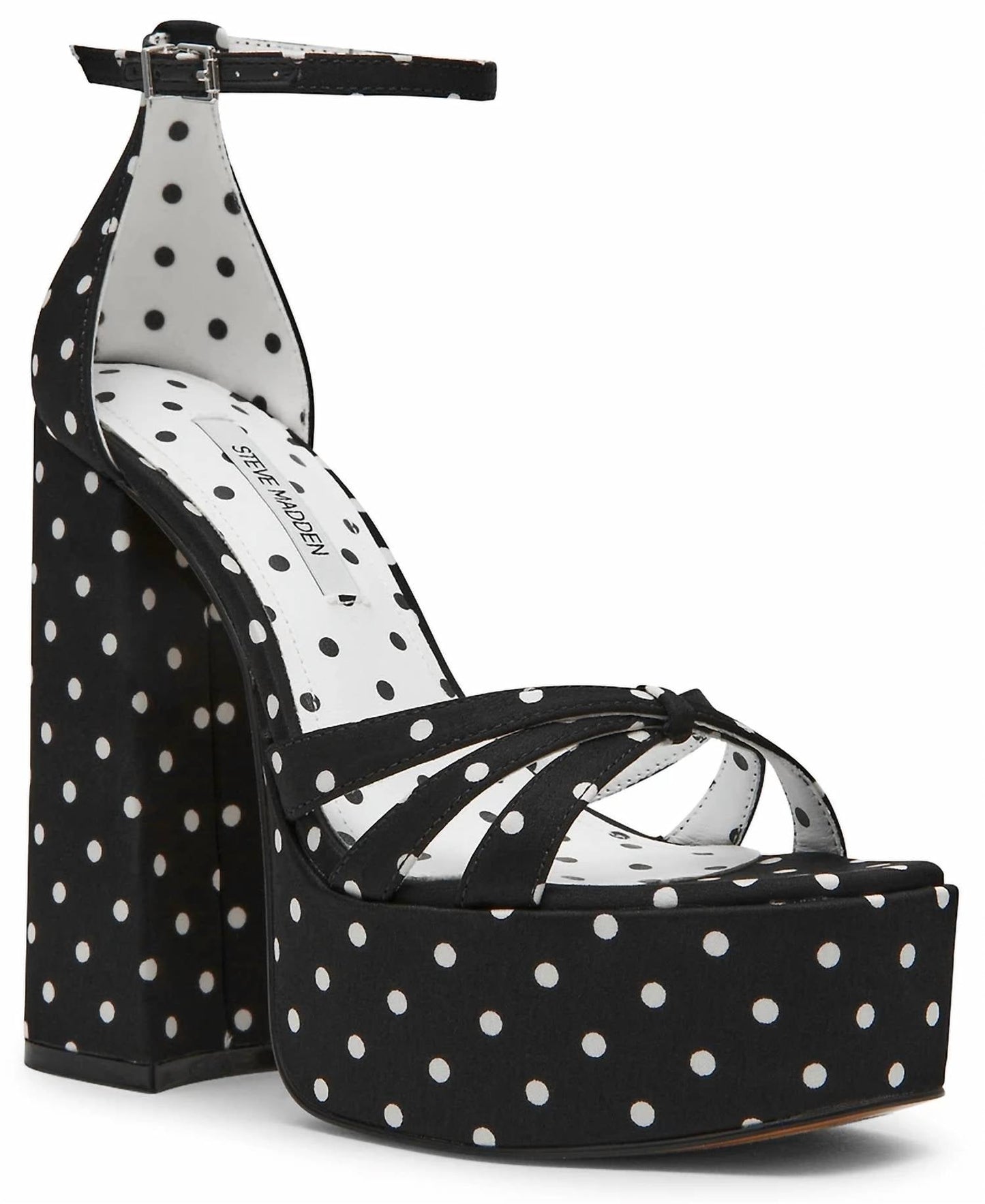 Steve Madden - Women's Retro Strappy Block Heel Platform Dress Sandals