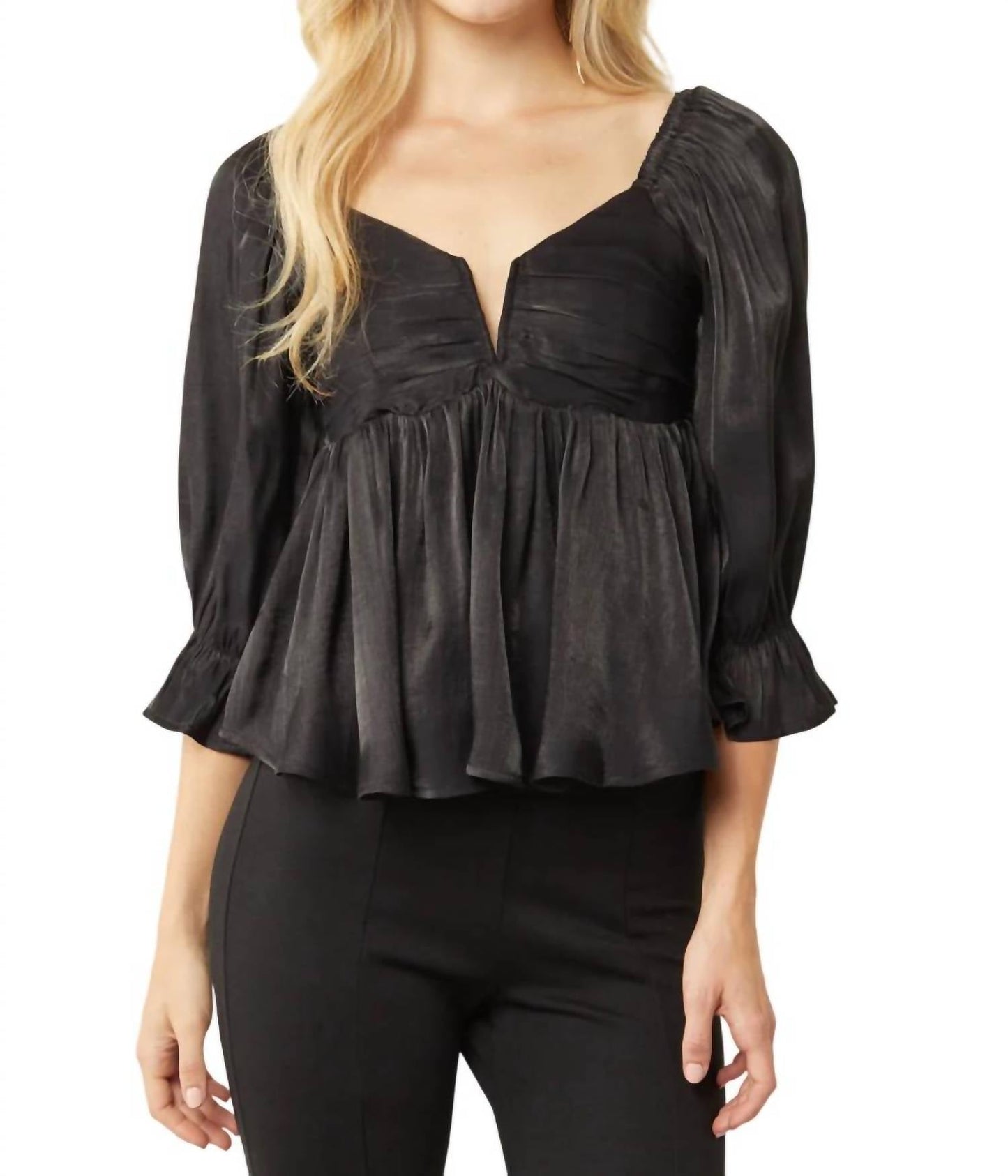 Entro - Iridescent Babydoll Top